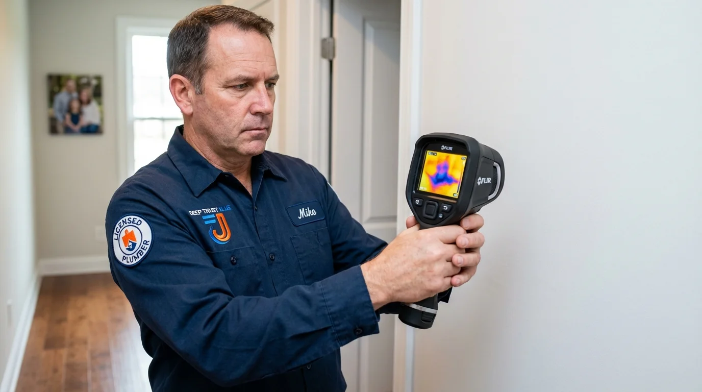 Thermal imaging leak detection by Johns Plumbing LLC in Wilsonville